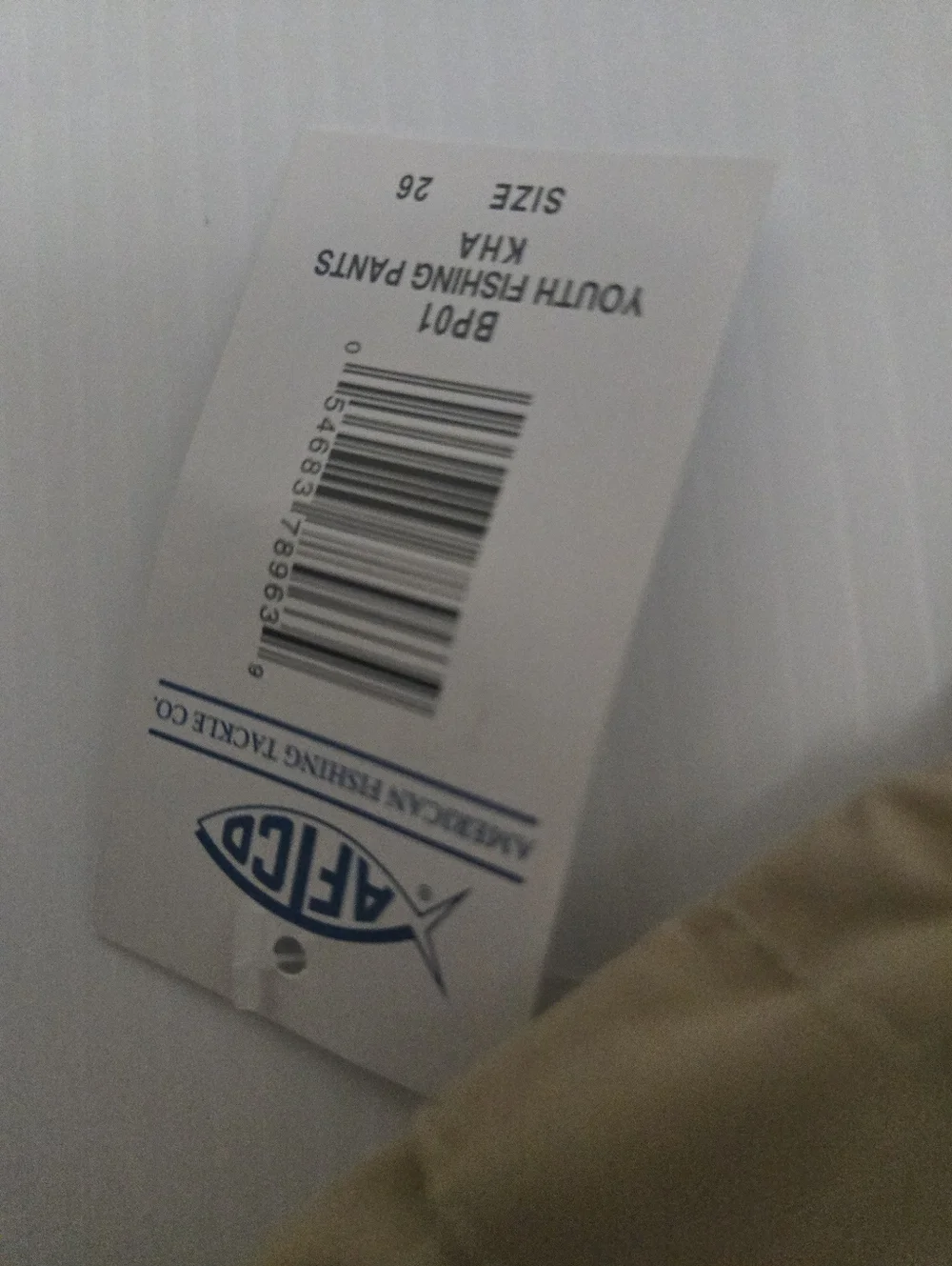 Teen Fishing Khaki Pants AFTCO Size 26.  New With Tags, For Kids Dont Like Bugs! - Picture 4 of 10